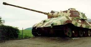 One of the few surviving tanks on display at LaGleize museum